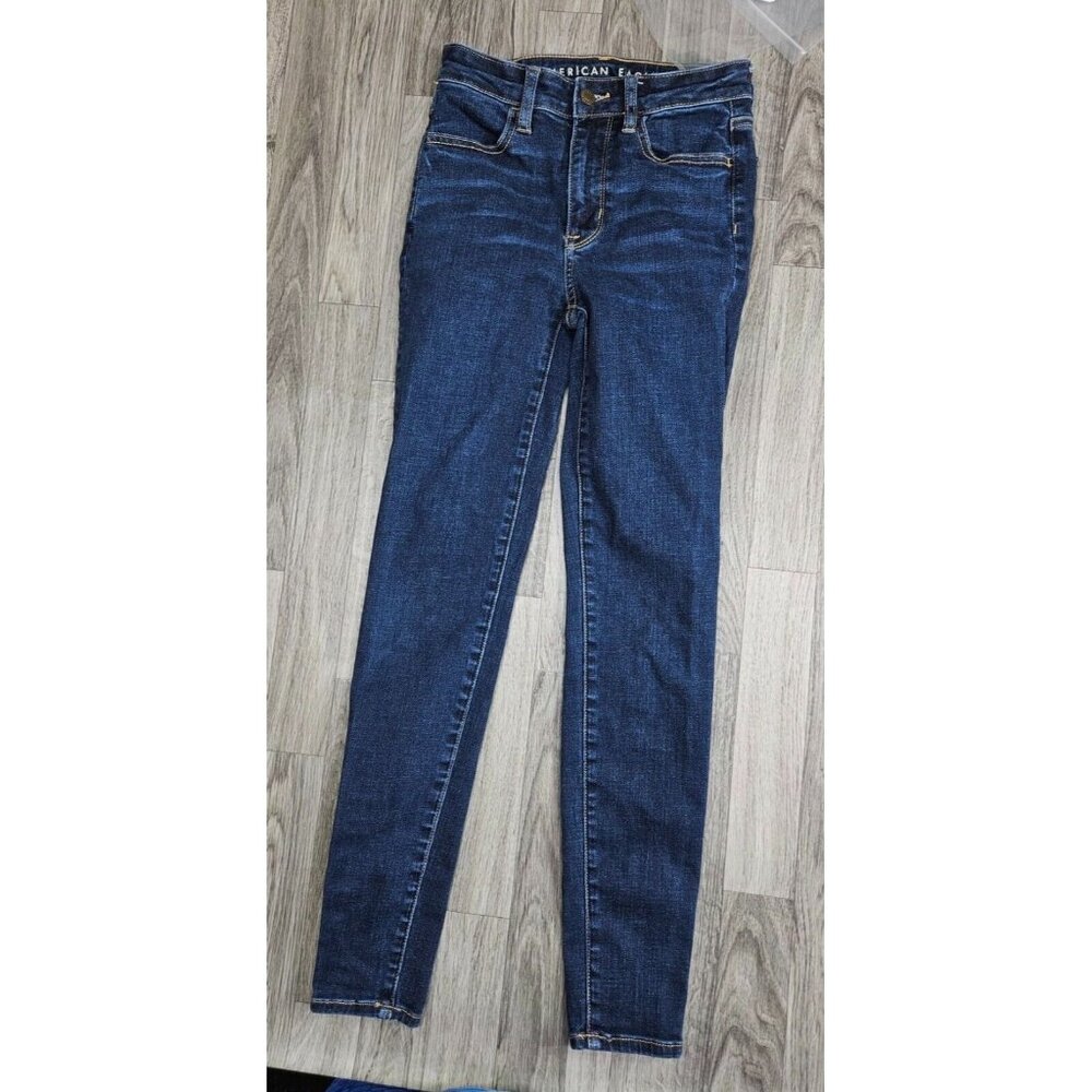 (3/$35) American Eagle Size 0 Regular Stretch High Rise Skinny Jeans Jeggings